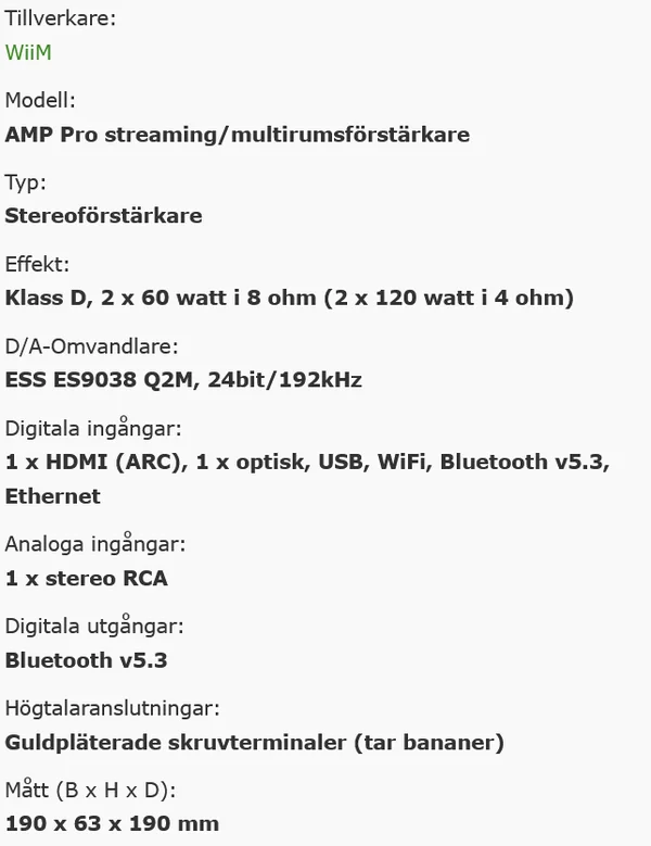 Wiim Amp Pro i nyskick s&auml;ljes - Bild 7 av 7