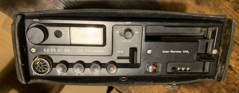 Uher CR 210 Stereo &ndash; portabel vintage kassettbandspelare/auto-reverse, bra skick - Bild 2 av 2