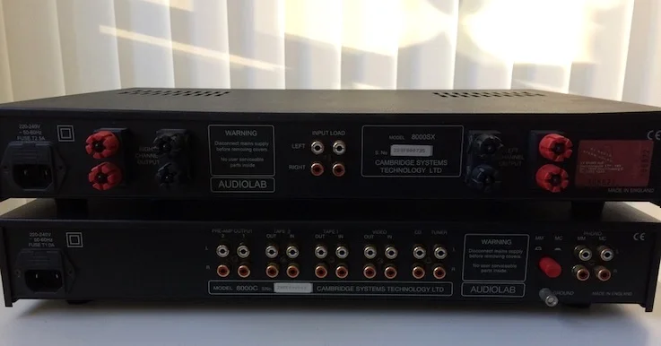 AUDIOLAB 8000C + 8000SX (F&ouml;r &amp; Slutsteg) Made In U.K - Bild 4 av 9