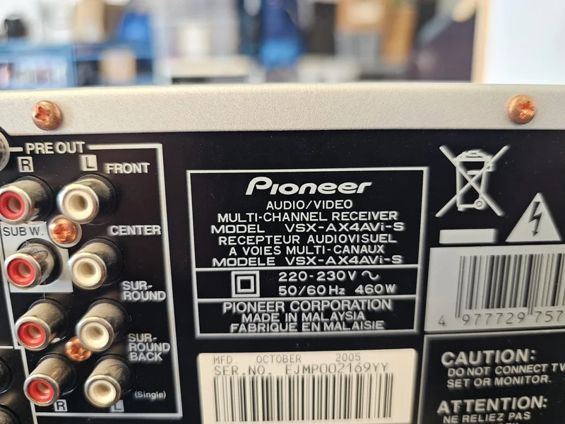 Pioneer VSX-AX4AVI-S - Bild 3 av 7