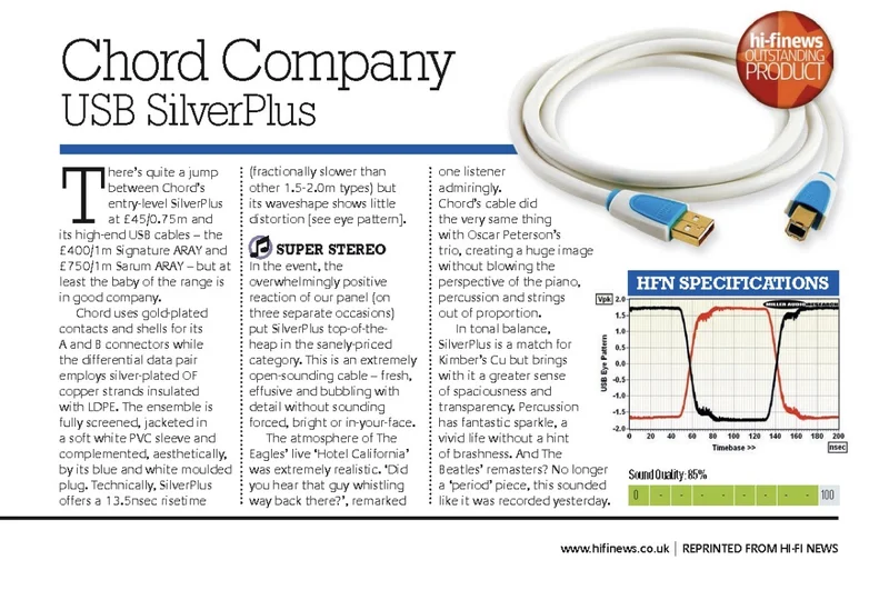 Chord Company USB SilverPlus &ndash; premium USB‑kabel - Bild 7 av 10