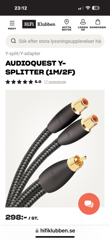 Y-splitter audioquest