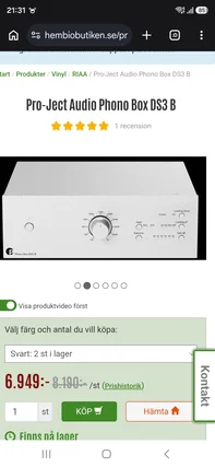 Pro-Ject Audio Phono Box DS3 B