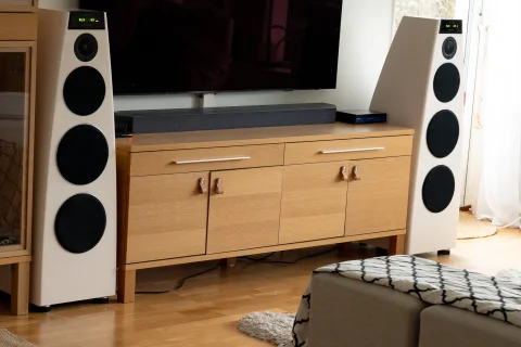 Meridian DSP7200 SE + Meridian 218 – vit finish, komple...