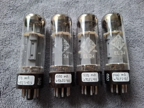 EL34 Telefunken (1967-1971) matchad kvarett radiorör