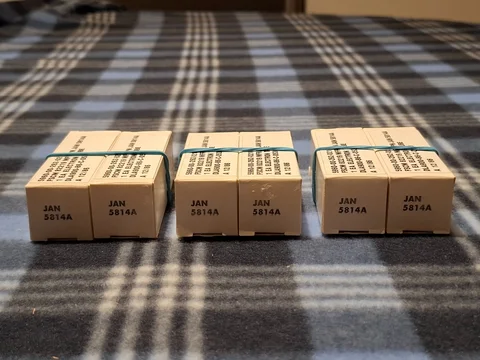 Philips JAN ECG 5814A / ECC82 Matchat Par NOS (Joint Army Navy)