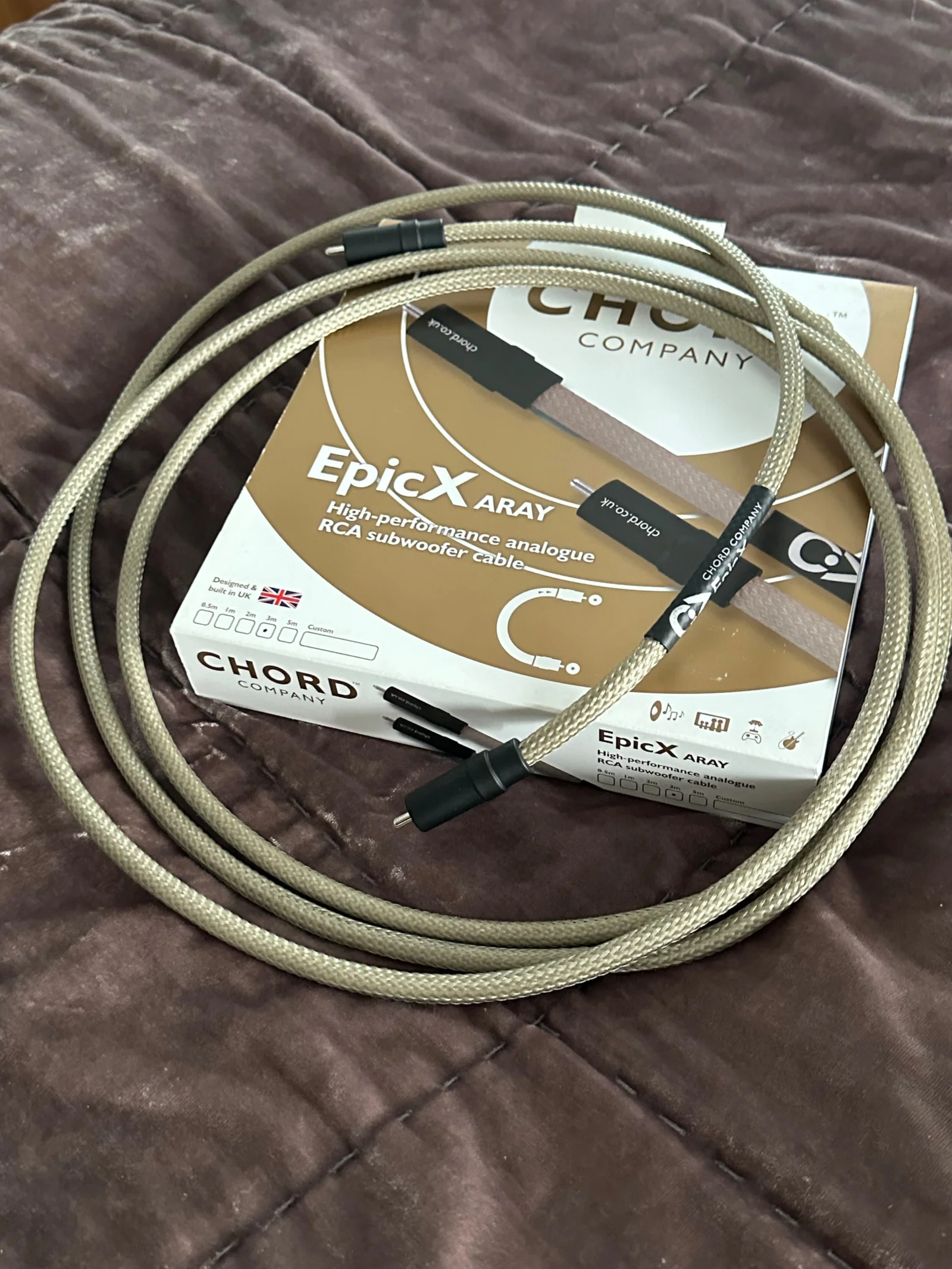Chord Company EpicX ARAY Subwooferkabel 3M
