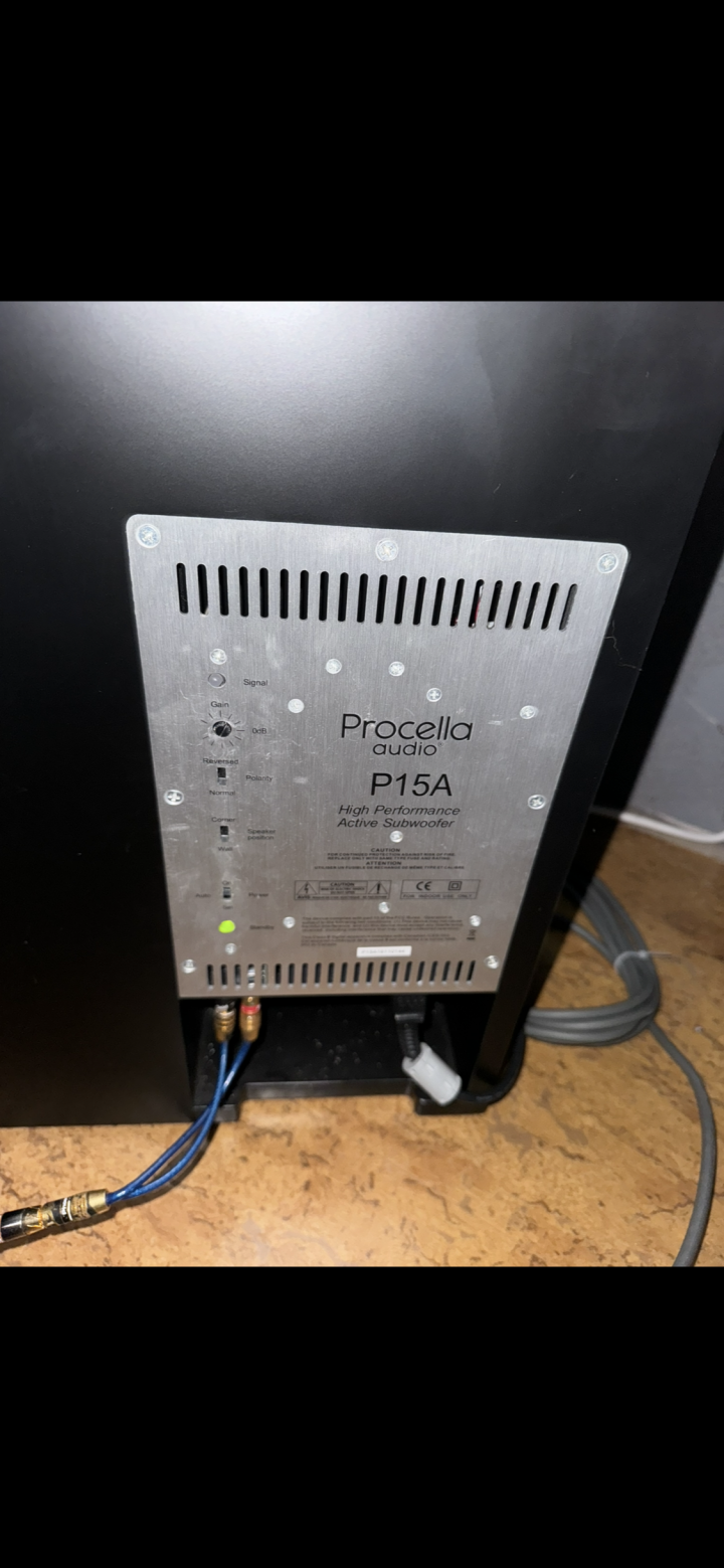 Procella P15A aktiv subwoofer 