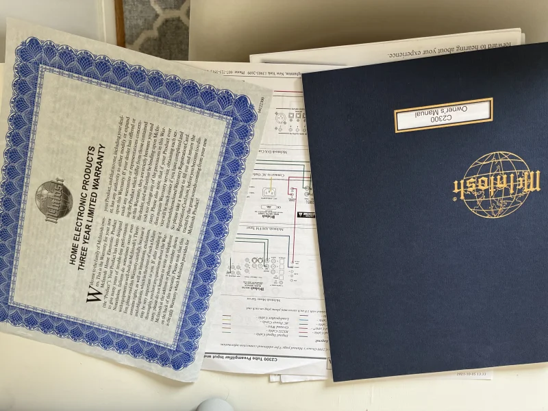 McIntosh C2300 Tube Preamplifier &ndash; r&ouml;rf&ouml;rsteg &ndash; originalkartong - Bild 5 av 5