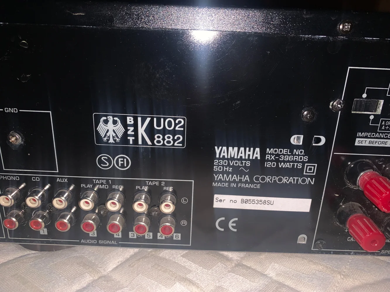 Yamaha Receiver Rx396 Rds