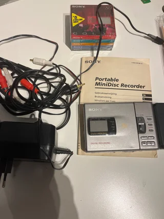 Digital Recording minidisc sony