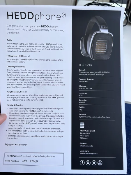 HEDDphone One &ouml;ppna h&ouml;rlurar  - Bild 3 av 4