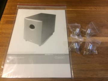 MISSION MS-8 &#34;Sub / Subwoofer&#34; (manual-kartong-spikes)