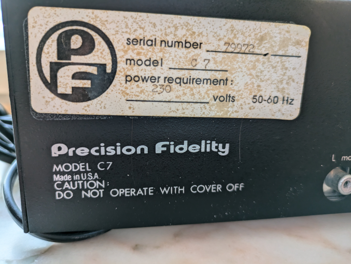 Precision Fidelity C7 Cascade - Rörförsteg / Phono