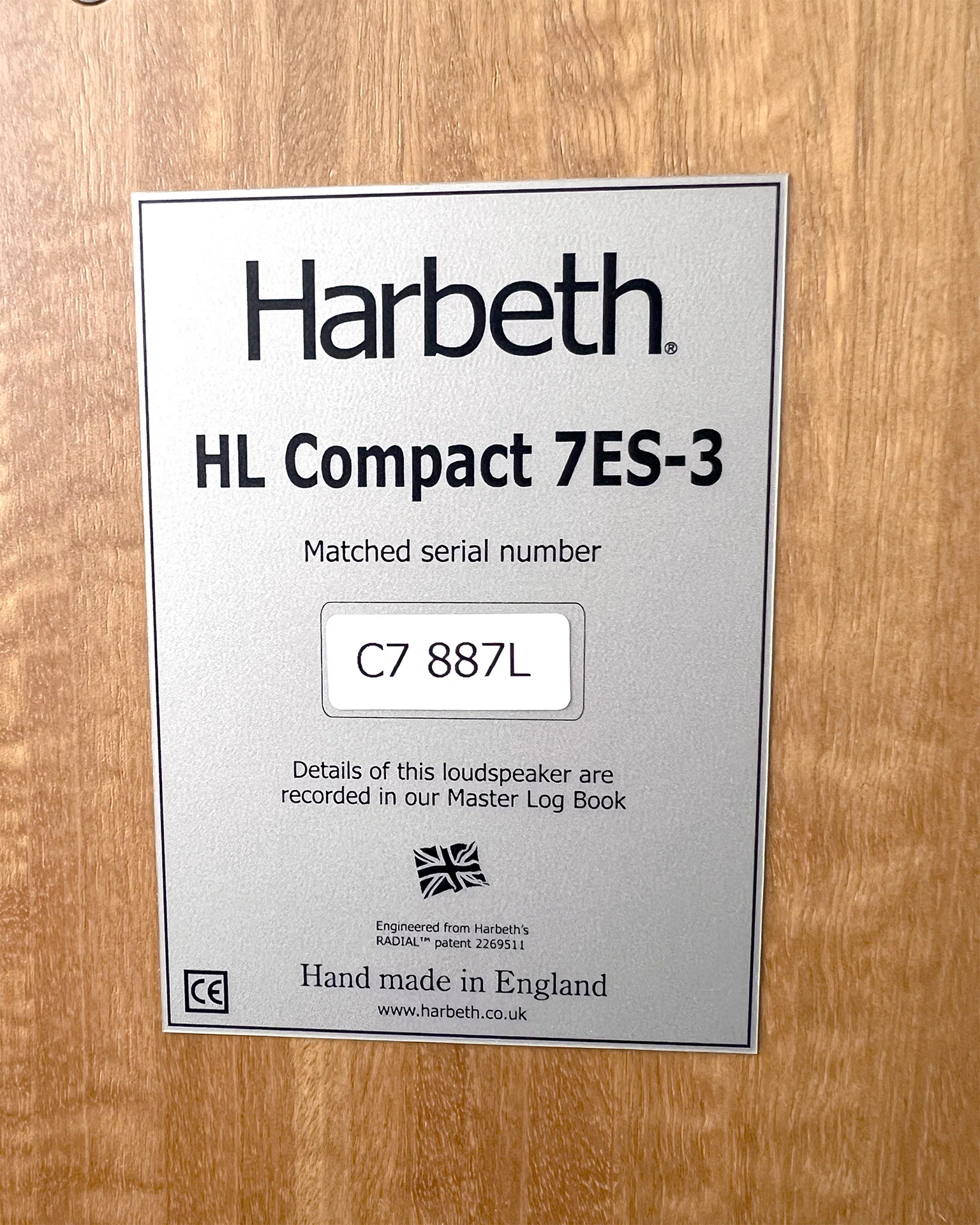 Harbeth HL Compact 7ES-3 + Tonträger Reference Stand 7 Harbeth HL Compact 7ES-3 + Tonträger Reference Stand 7 - Bild 8 av 8