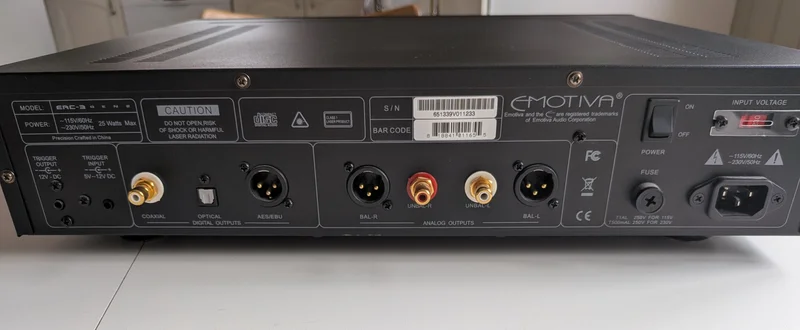 Emotiva ERC-3 gen 2 Cd/transport Emotiva ERC-3 gen 2 Cd/transport - Bild 3 av 5