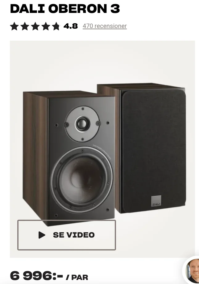 Dali OBERON 3 Black speaker
