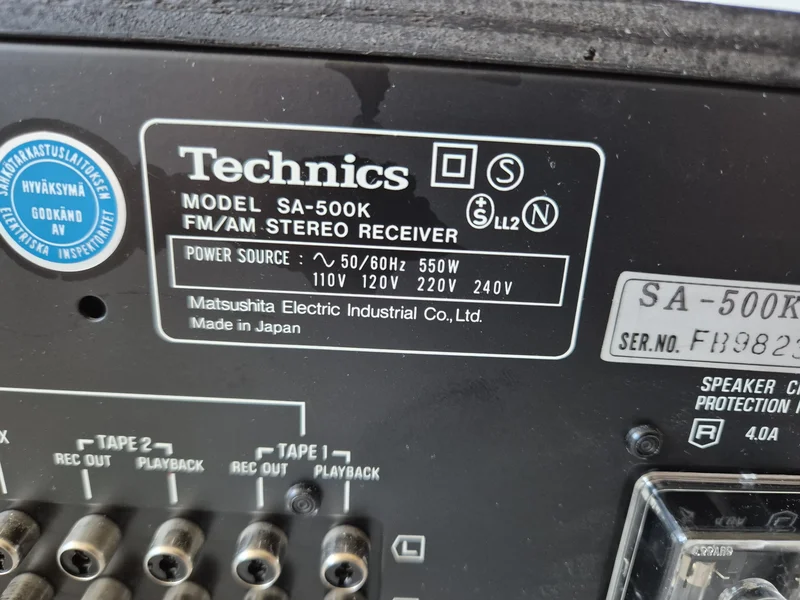Technics SA-500K - Bild 2 av 5
