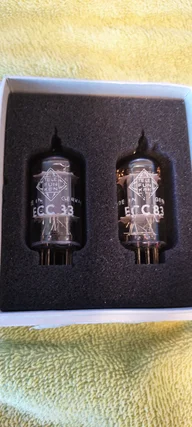 Matchat par Telefunken ECC 83 17 mm ribbed plate NOS mi...