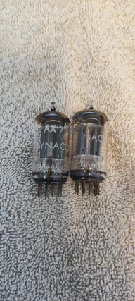 matchat par Dynaco 12AX7/ECC83 släta plattor (smooth pl...