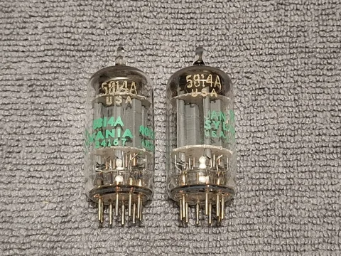 5814a (Ecc82 / 12au7) Sylvania (pre 1974) NIB / NOS Mil...