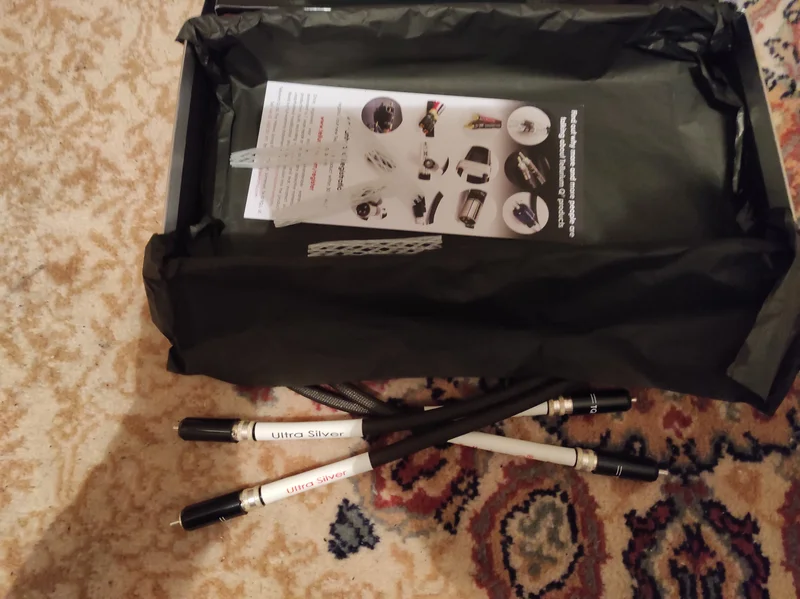 Tellurium ultra silver rca signalkabel 1m  - Bild 3 av 3