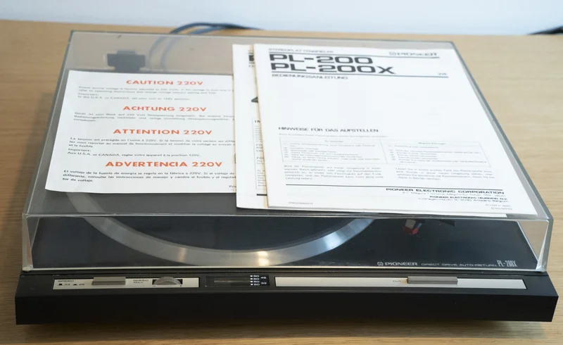 Pioneer PL-200X 2-Speed Direct-Drive Turntable (1979-1981) - Bild 2 av 8