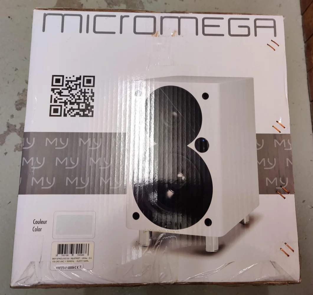 Micromega MySpeaker BT aktiva h&ouml;gtalare Vita komplett med Original kartong - Bild 1 av 8