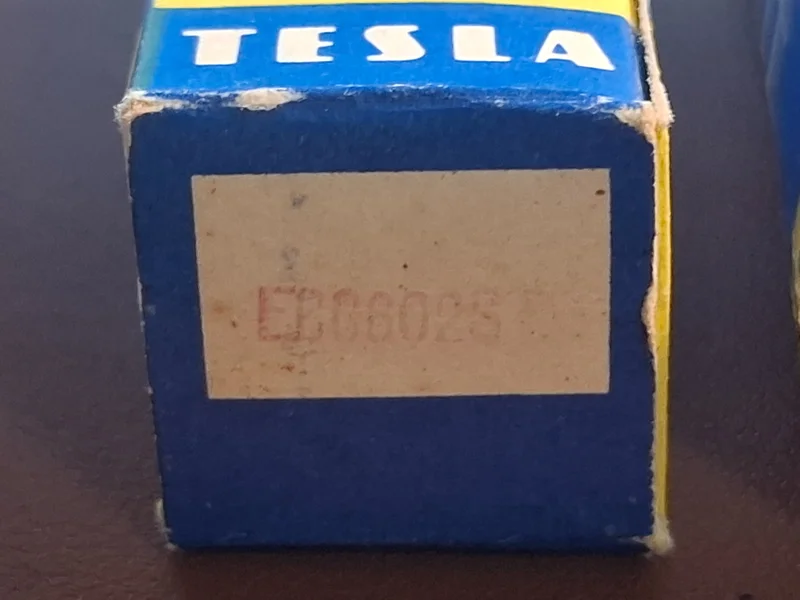 Tesla ECC802S NOS – White Label – Matchat par – 1975 Tesla ECC802S NOS – White Label – Matchat par – 1975 - Bild 7 av 7
