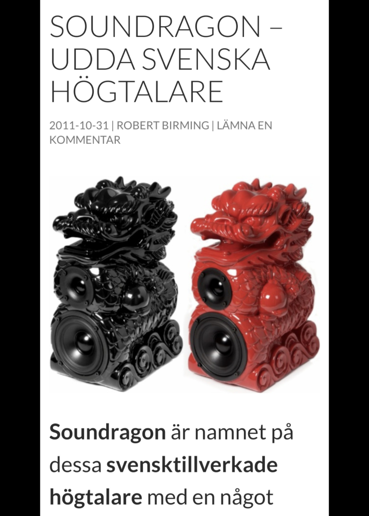 &#34;Soundragon&#34; högtalare köpes