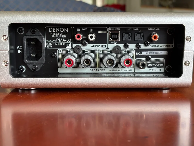 Denon PMA-60 f&ouml;rst&auml;rkare med fj&auml;rrkontroll - mycket fint skick - Bild 3 av 13