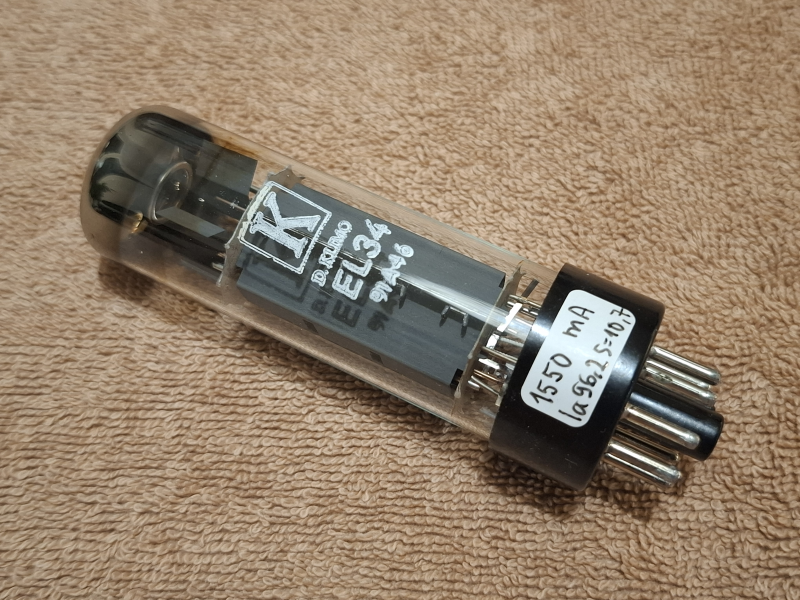 EL34 / 6ca7 D Klimo (RFT Östtyskland) Matchat kvartett NOS EL34 / 6ca7 D Klimo (RFT Östtyskland) Matchat kvartett NOS - Bild 4 av 7