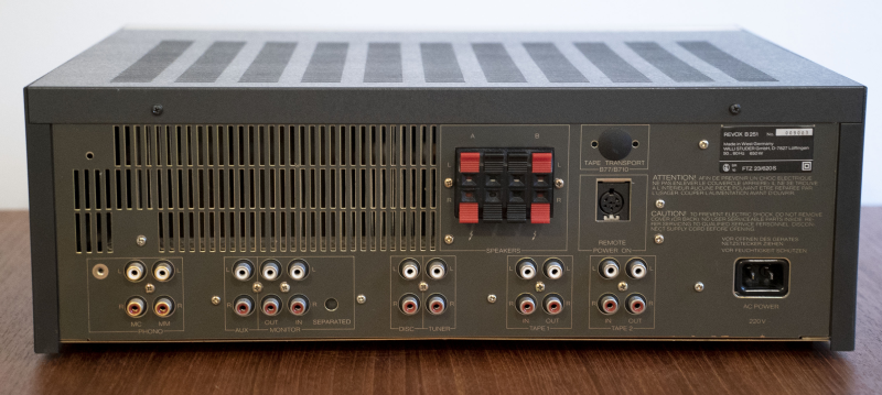 Revox B251 Stereo Integrated Amplifier (1985) - Bild 5 av 6