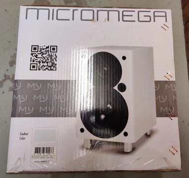 Micromega MySpeaker BT aktiva h&ouml;gtalare Vita komplett med Original kartong