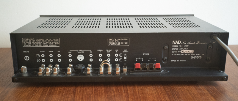 NAD 3020 Stereo Integrated Amplifier (1980-88) - Bild 4 av 5