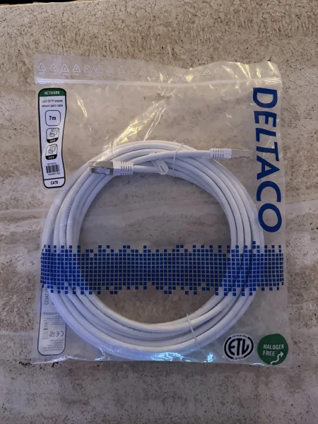 N&Auml;TVERKSKABEL Cat6/7m - Bild 1 av 1