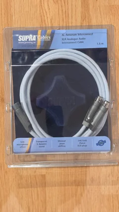 Supra XL-Annorum XLR ljudkabel, 1,5 meter