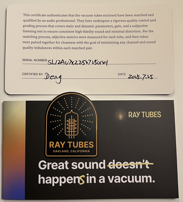 Ray select 12AU7 / ECC82 Ray select 12AU7 / ECC82 - Bild 3 av 4