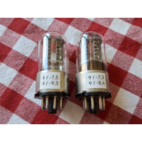 MELZ 6H8C 1578 6SN7 5692 6N8S Hole Plates NOS Radiorör /RARE