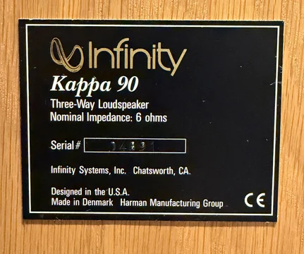 Infinity Kappa 90 i ljus Ek