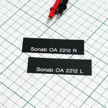 Dekaler till Sonab OA12 / OA14 / OA116 / OA2212 samt OA 50 och OA 52. Högtalare Stig Carlsson.