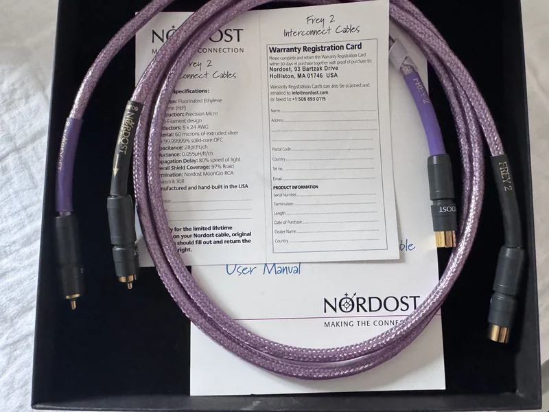 Nordost Frey 2: RCA/RCA, 1 meter - Bild 3 av 3