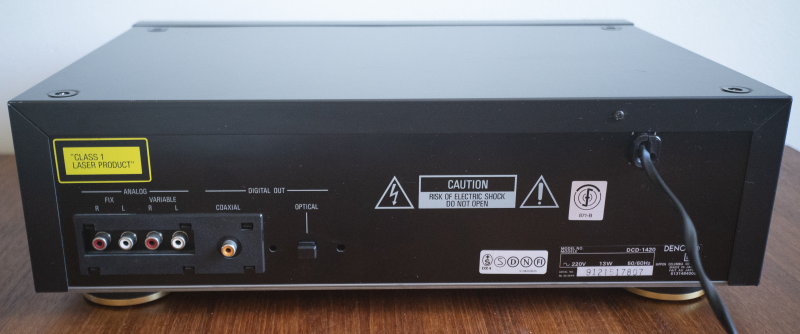 Denon DCD-1420 Compact Disc Player (1989) - Bild 4 av 5