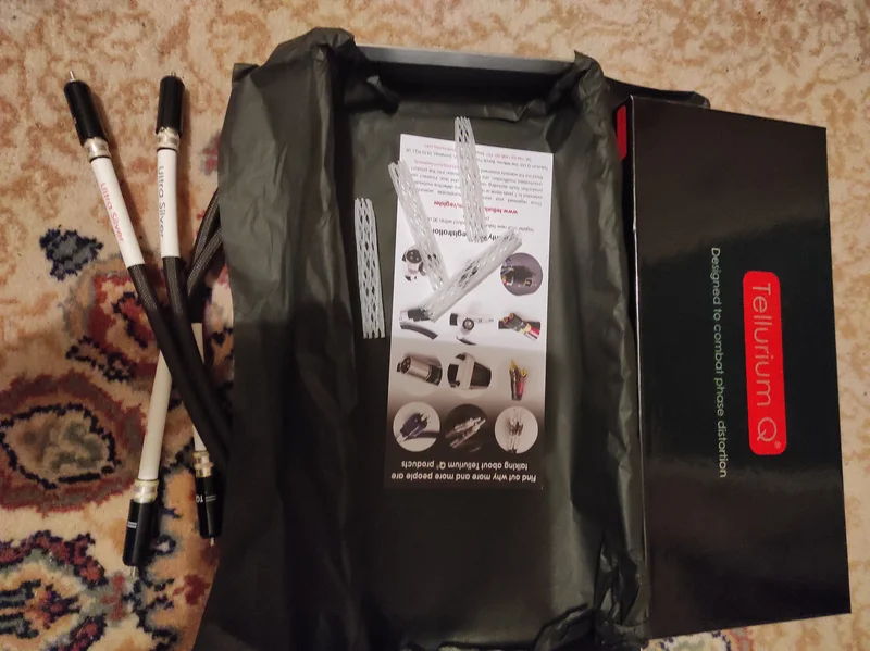 Tellurium ultra silver rca signalkabel 1m  - Bild 2 av 3