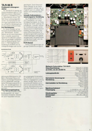 Sony TA-N86B power amplifier and Sony TA-E86B preamplifier