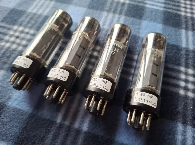 Siemens EL34 &ndash; Strong Matched Quad &ndash; Original Siemens-boxar - Bild 5 av 7