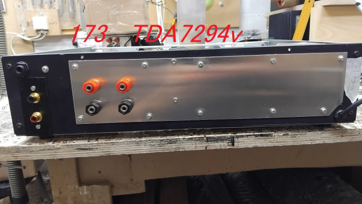 slutsteg. chipamp TDA 7294v  DIY