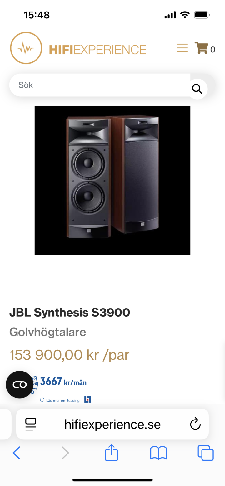 JBL synthesis S3900