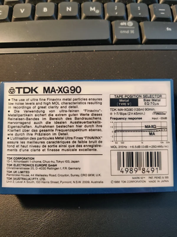 TDK MA-XG 90 - Bild 2 av 2