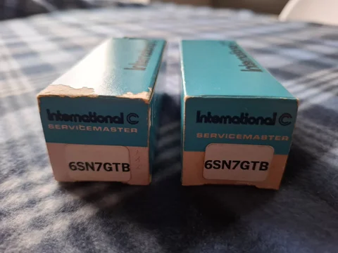 International Servicemaster 6SN7GTB &ndash; NOS &ndash; Matchat par &ndash; Tillverkade av Novosibirsk (NEVZ)
